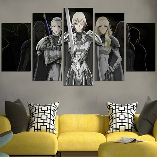 Claymore Teresa And Clare With Ophelia Wall Art Canvas
