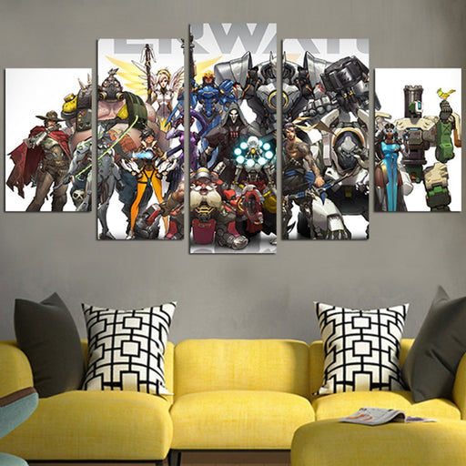 Characters Of Overwatch Wall Art Canvas