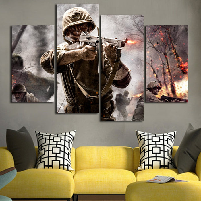 Call Of Duty 5 World Wall Art Canvas