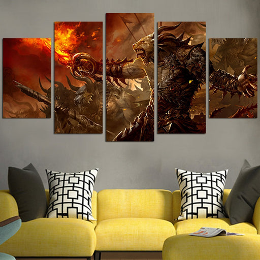 Guild Wars Battle Monsters Wall Art Canvas