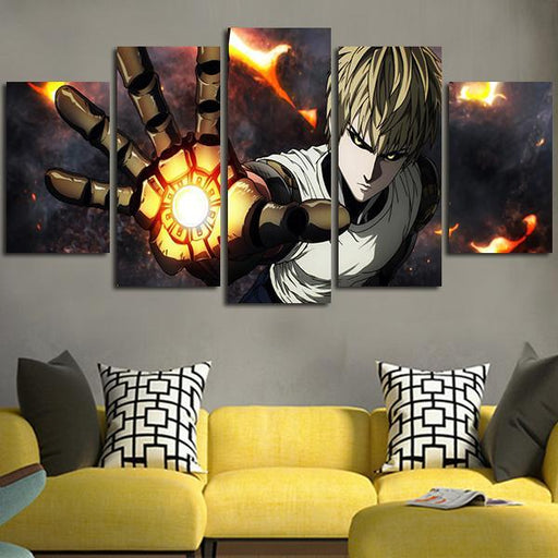 One Punch Man Genos Wall Art Canvas