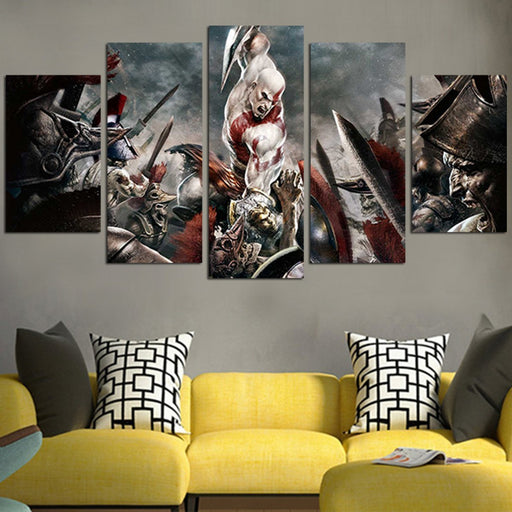 Kratos Kills Warriors Wall Art Canvas