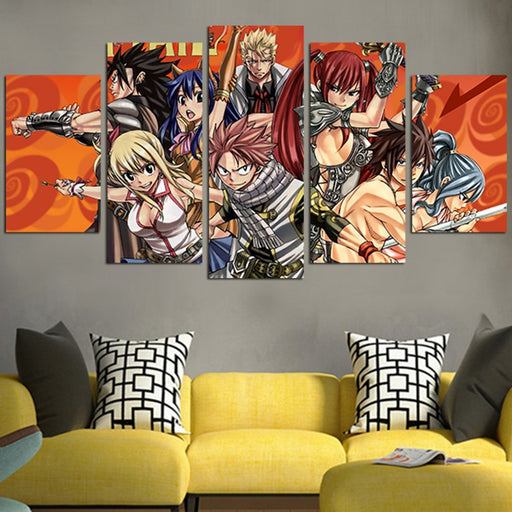 Fairy Tail Characters Wall Art Canvas
