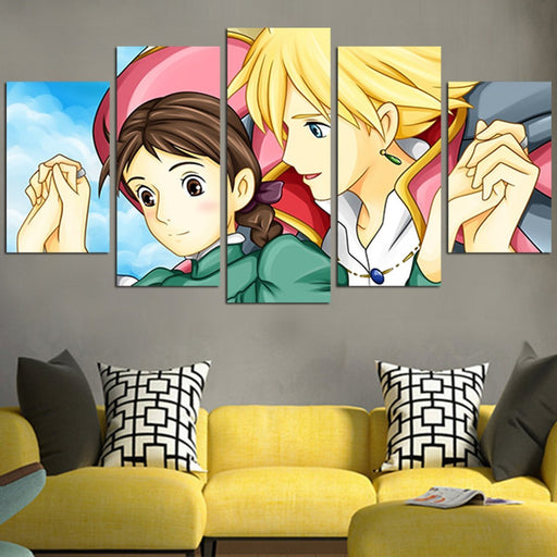 Howl's Moving Castle  Howl With Sophie Wall Art Canvas