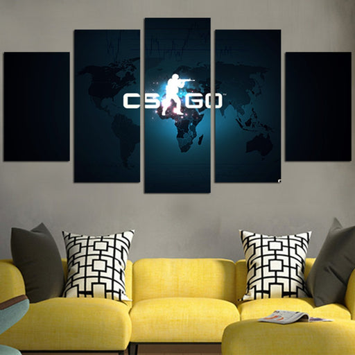 Counter Strike Global Offensive Background Wall Art Canvas