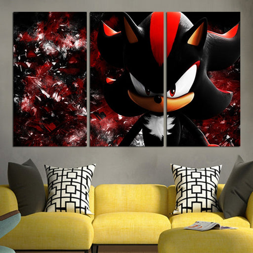 Sonic Black Wall Art Canvas