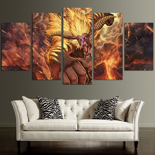 Fire Dragon Wall Art Canvas