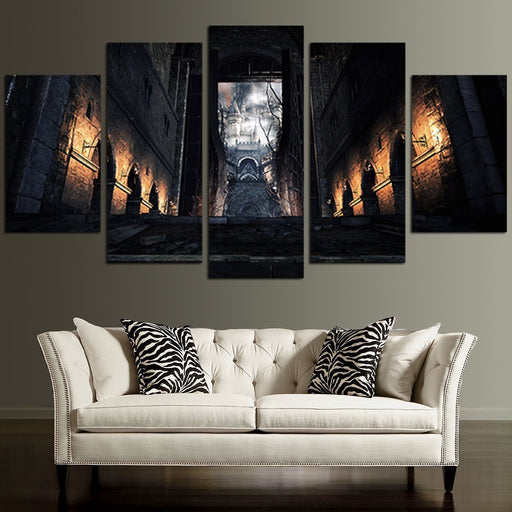 Dark Souls Castle Inside Wall Art Canvas