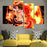 Fire Ace One Piece Wall Art Canvas