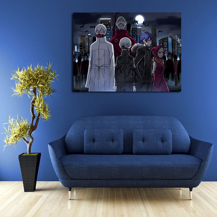 Tokyo Ghoul Characters Wall Art Canvas