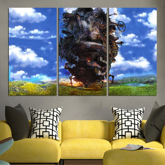 Howl's Moving Castle  Howl In The Prairie Wall Art Canvas
