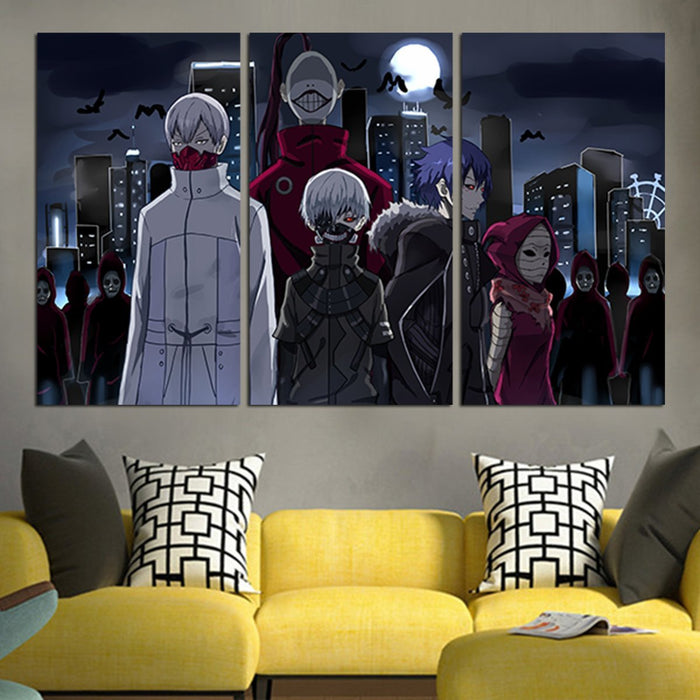 Tokyo Ghoul Characters Wall Art Canvas