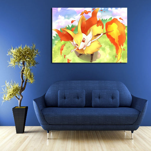Pokemon Braixen Wall Art Canvas