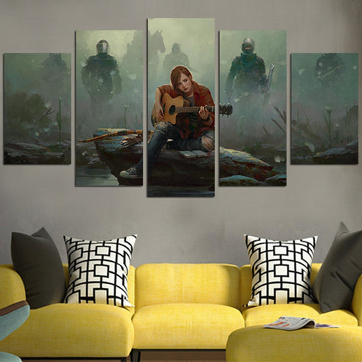 The Last of Us Ellie Plays Guitar Wall Art Canvas