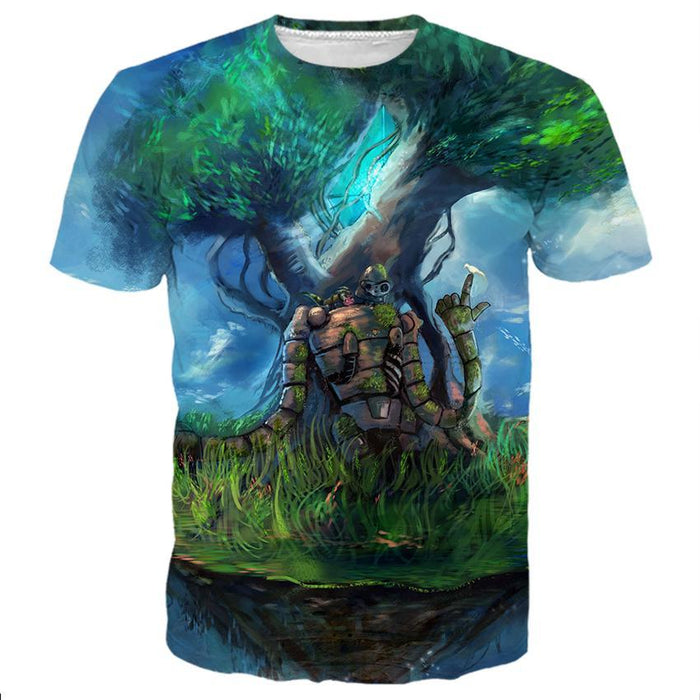 Tree Laputa In Castle Shirts
