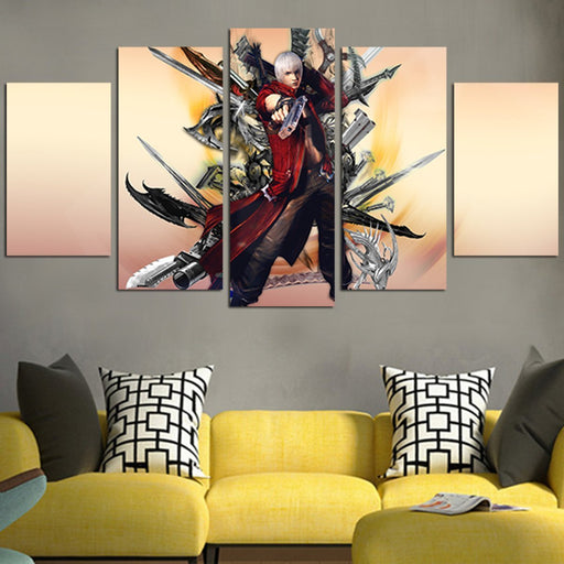 Dante Character In Devil May Cry Wall Art Canvas