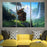 Howl's Moving Castle  Howl Next To The Waterfall Wall Art Canvas