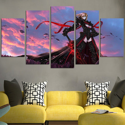 Fate Stay Night Saber Alter Wall Art Canvas