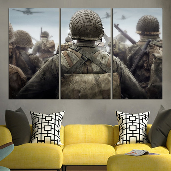 Call Of Duty WW2 Army Wall Art Canvas