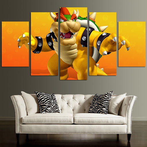 Super Mario Dragon Wall Art Canvas