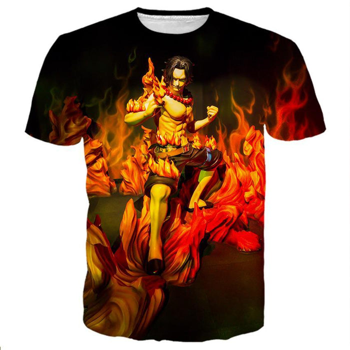 Burning Blood Ace One Piece Shirts