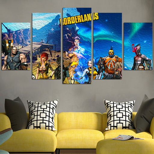 Characters In Borderlands Wall Art Canvas