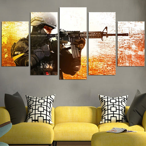 Counter Strike Swat Wall Art Canvas