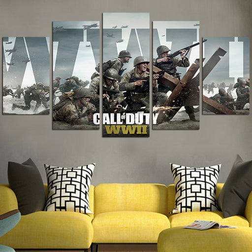 Call Of Duty WW2 Soldiers Wall Art Canvas