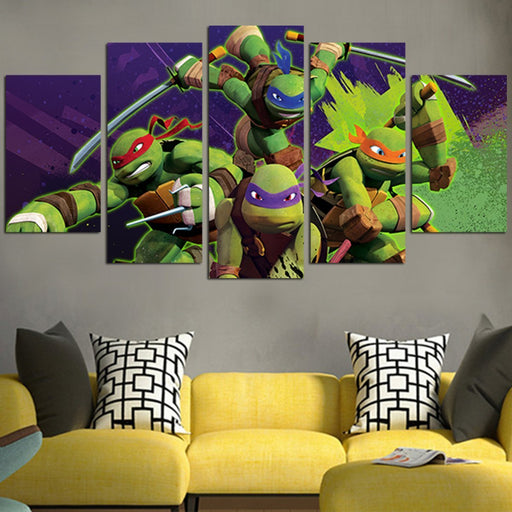 Ninja Turtles Cartoon Wall Art Canvas