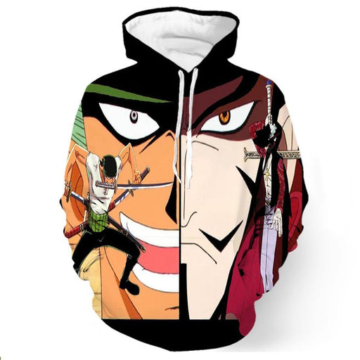 One Piece Zoro And Dracule Mihawk Shirts