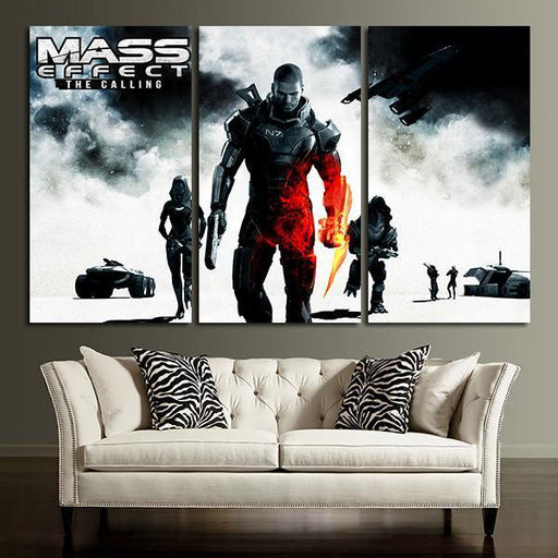 3 Panel Mass Effect Kaidan Alenko Wall Art Canvas