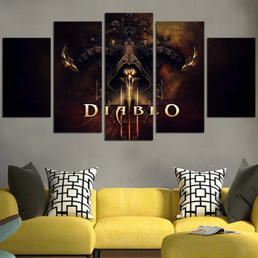Logo Diablo III Wall Art Canvas