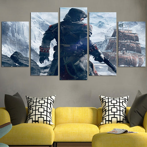 Ezio Auditore And Boat Wall Art Canvas