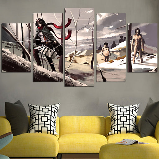Mikasa Ackerman Wall Art Canvas