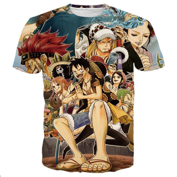 Luffy And Friends In One Piece Shirts