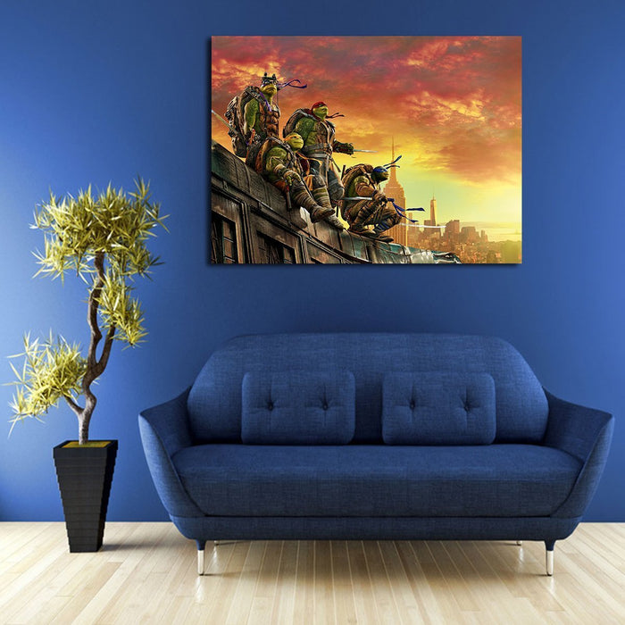 Ninja Turtles Out Of The Shadow Wall Art Canvas