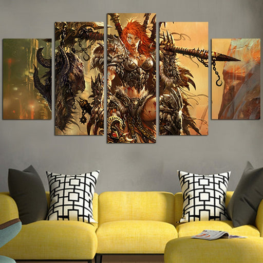 Barbarian Diablo III Wall Art Canvas