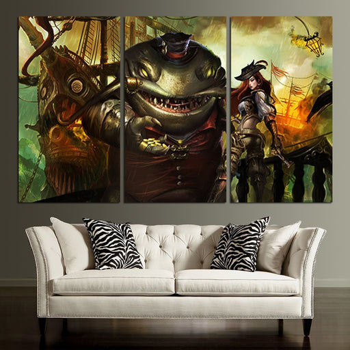 Tahm Kench And Miss Fortune Wall Art Canvas