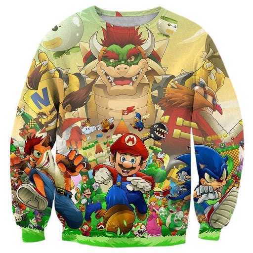 Super Mario Vs Crash Bandicoot Shirts