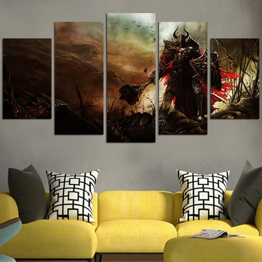 Diablo 3 Barbarian Path Of Exile Wall Art Canvas
