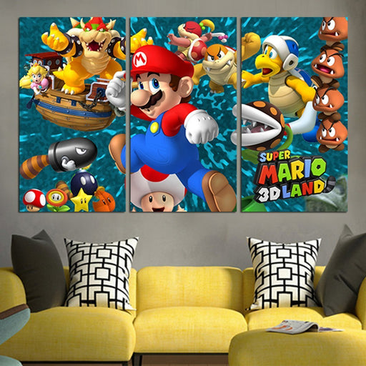 Super Mario 3D Land Wall Art Canvas