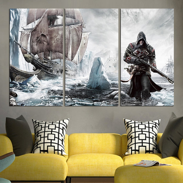 Assassin's Creed Rogue Magazine Keyart Wall Art Canvas