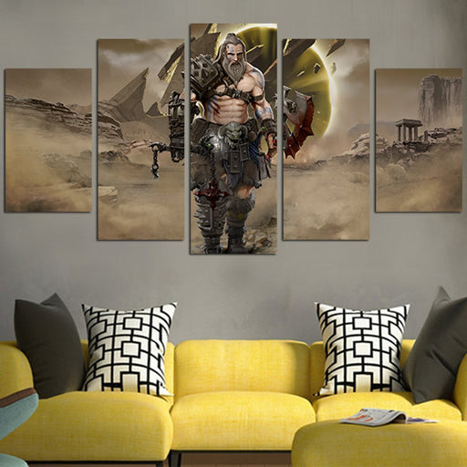 Barbarian In Diablo 3 Wall Art Canvas
