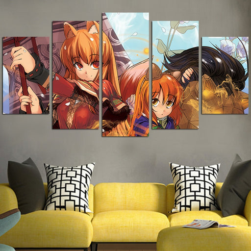 Spice And Wolf Holo Wall Art Canvas