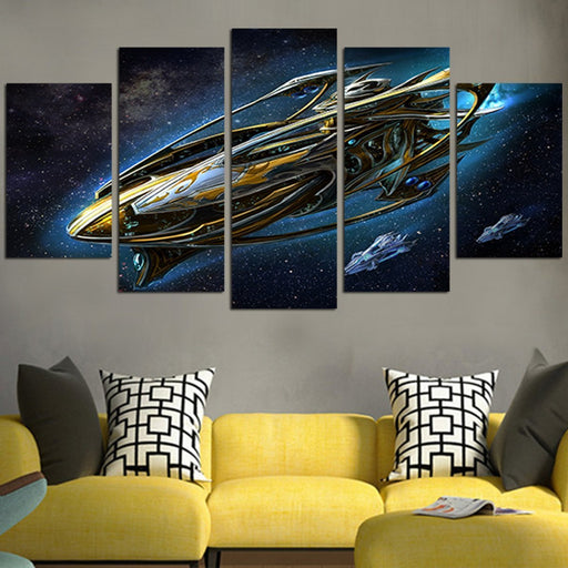 StarCraft Spaceship Wall Art Canvas