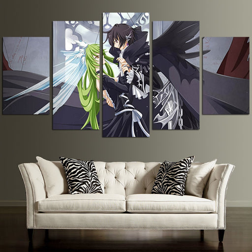 Code Geass Lelouch And CC Wall Art Canvas