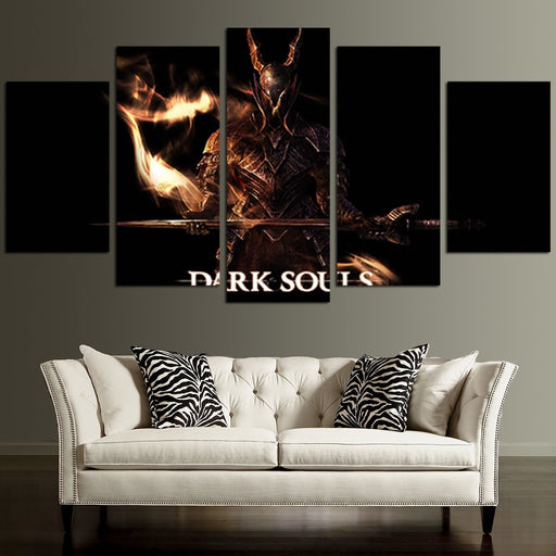 Dark Souls Black Knight Art Wall Art Canvas