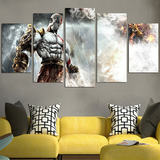 Kratos In God Of War Wall Art Canvas