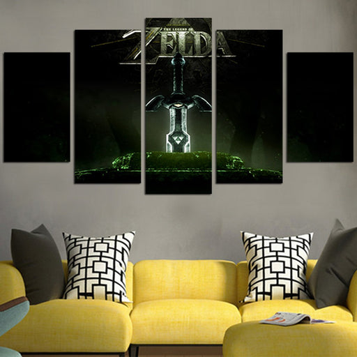 The Legend Of Zelda Master Sword Wall Art Canvas