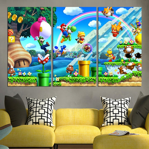New Super Mario Bros Wall Art Canvas